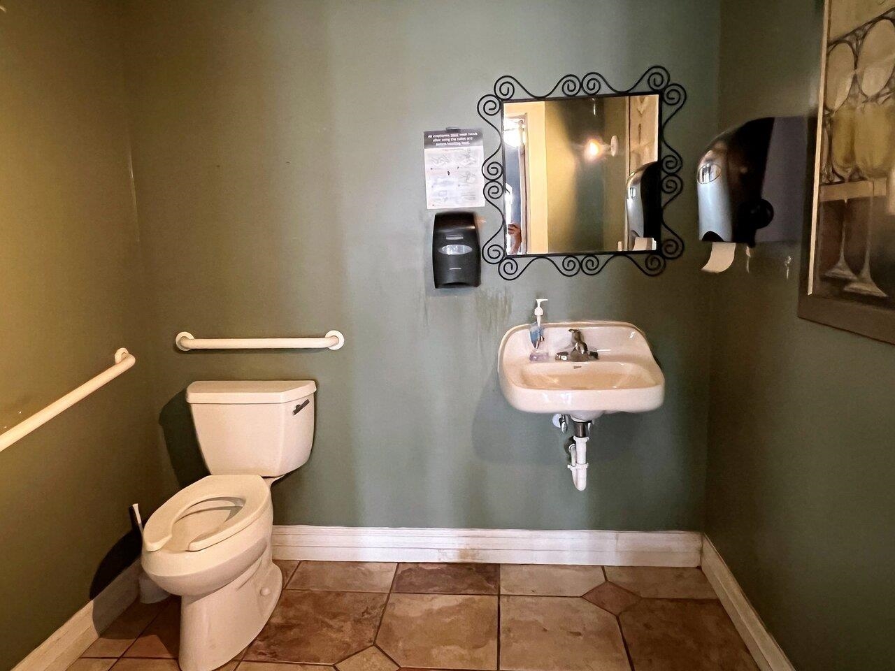 Restaurant bathroom