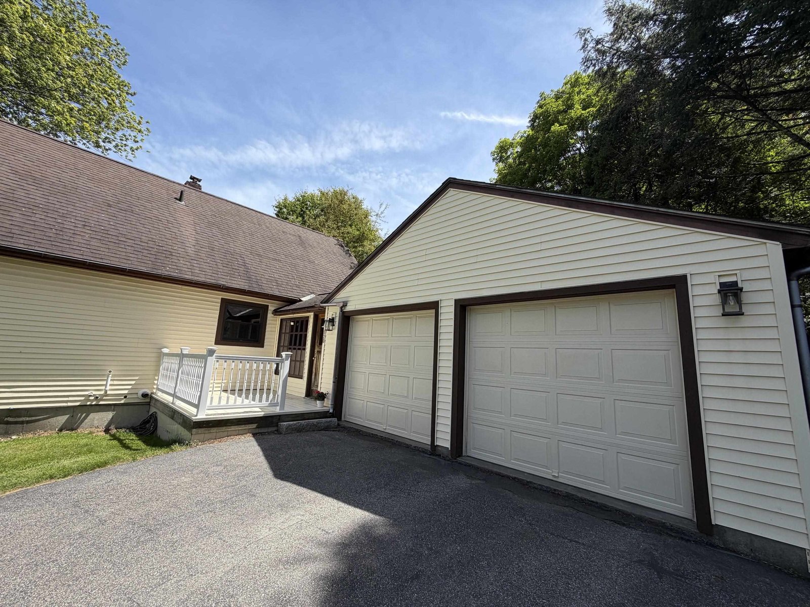 Paved driveway