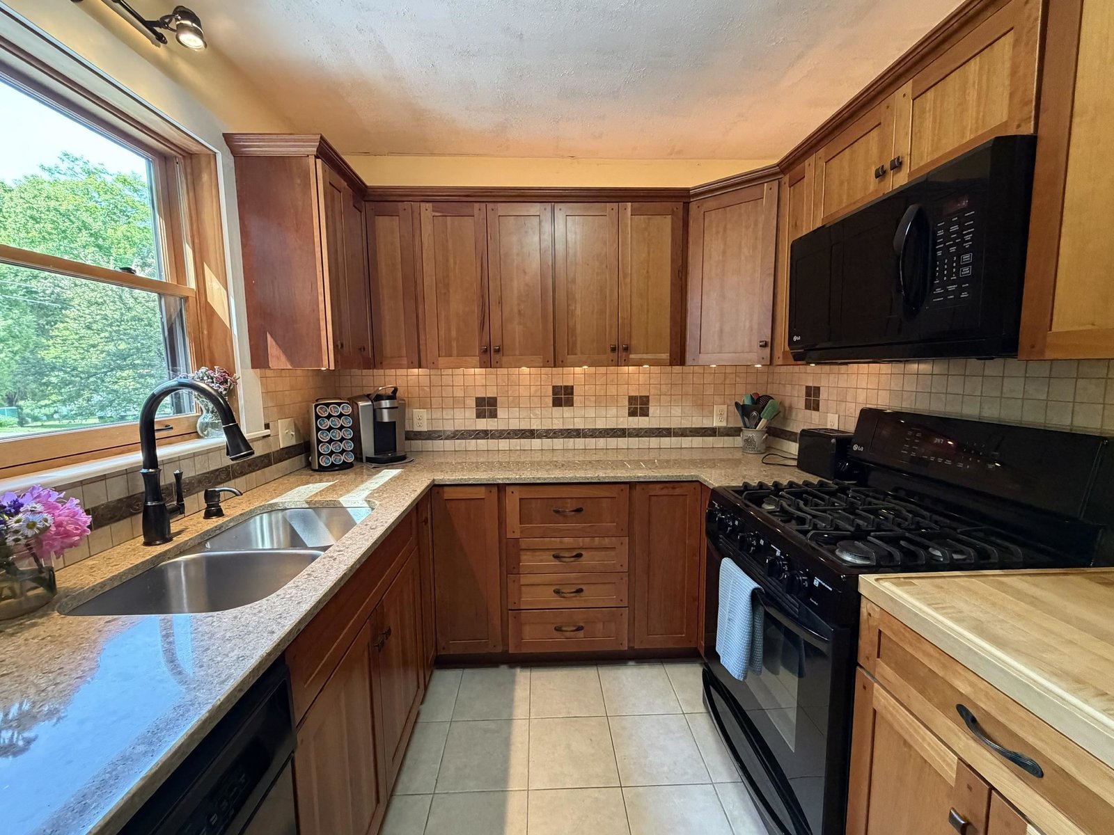 Renovated galley kitchen