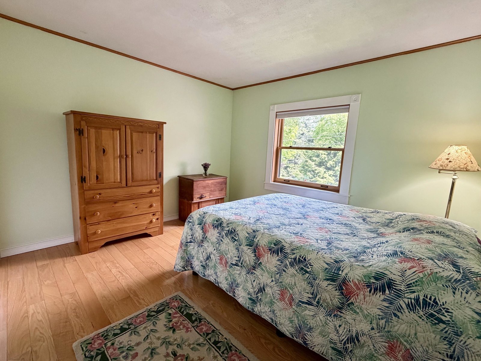 One of two ground floor bedrooms