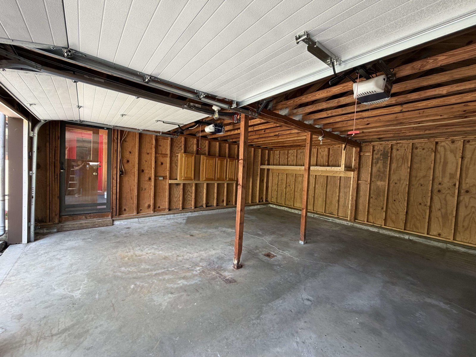 Interior of the garage.