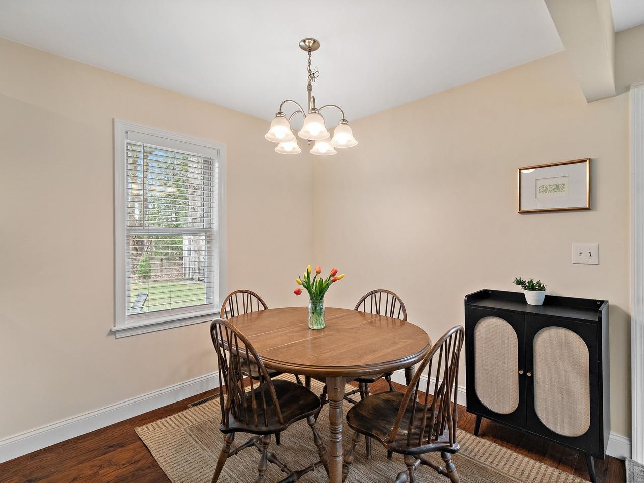 Dining area with window