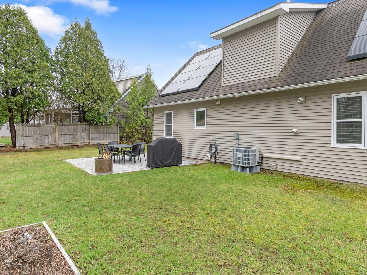 Backyard with garden space