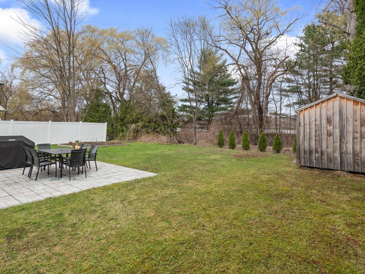 Backyard with patio & shed