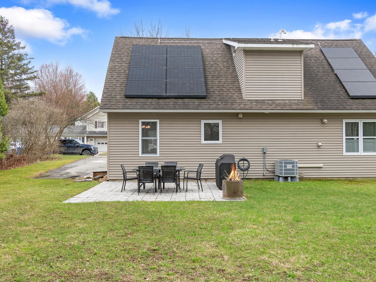 Backyard with solar