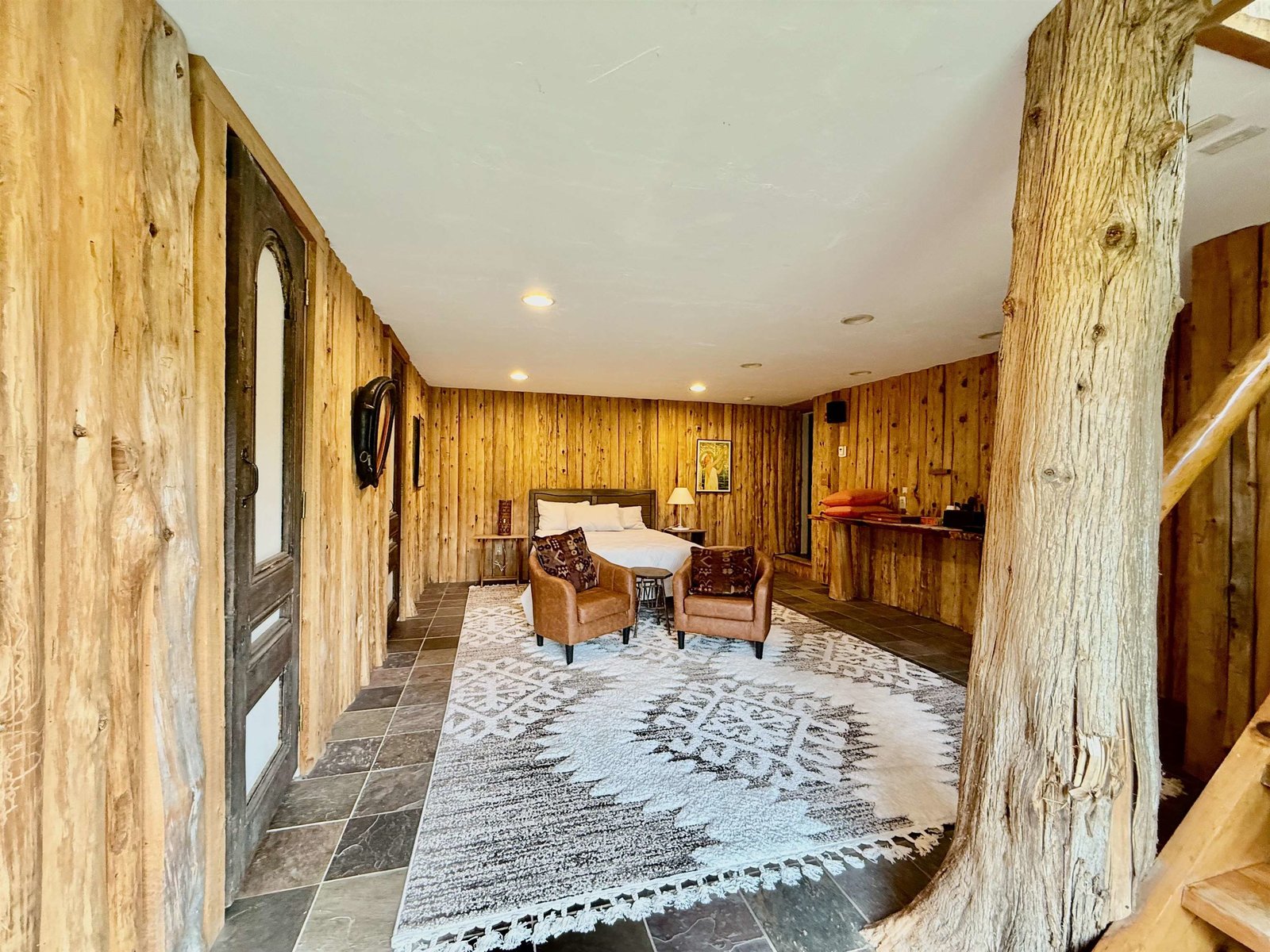 Treehouse style sleeping area