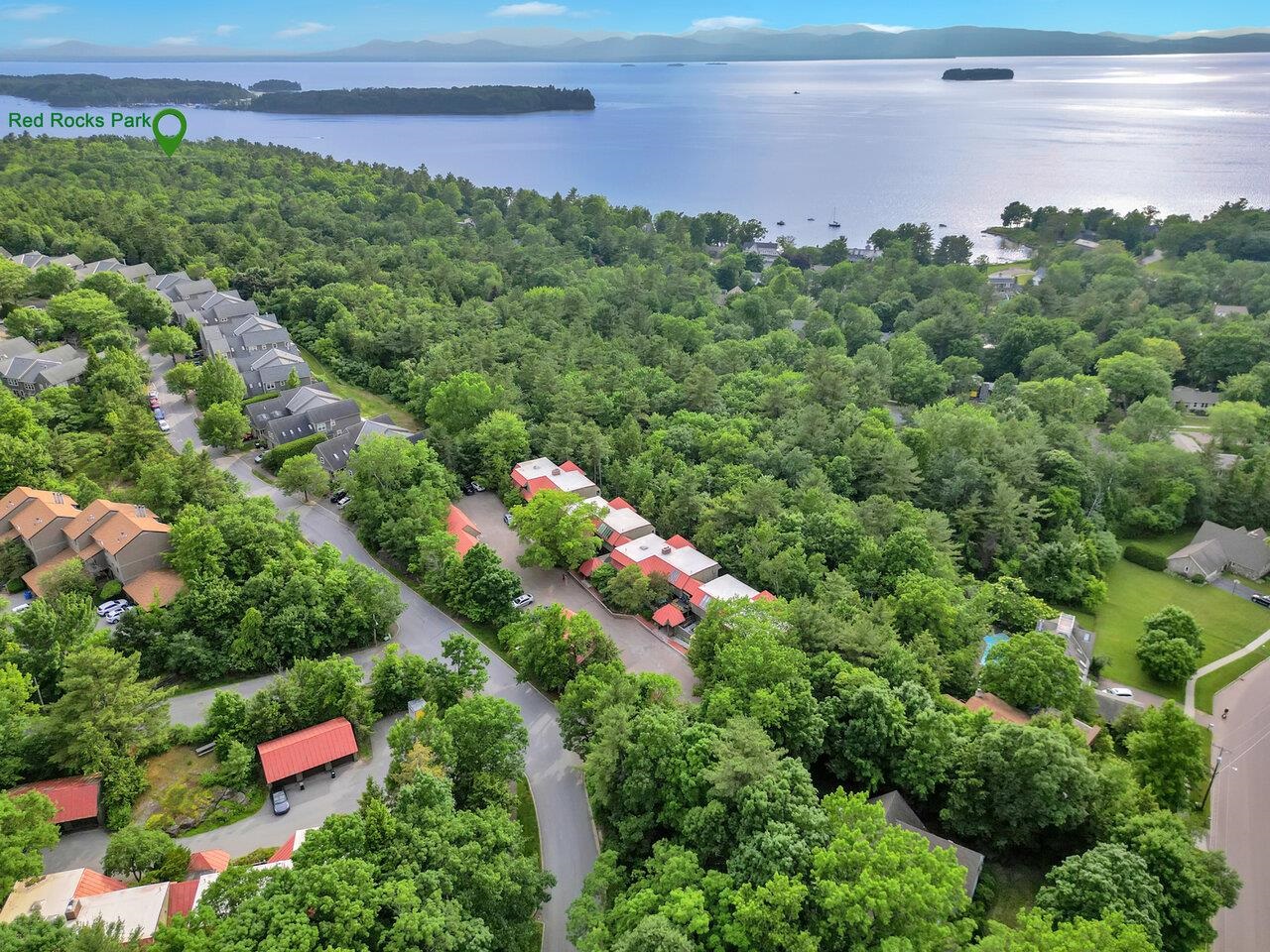 Connects to bike path, trails