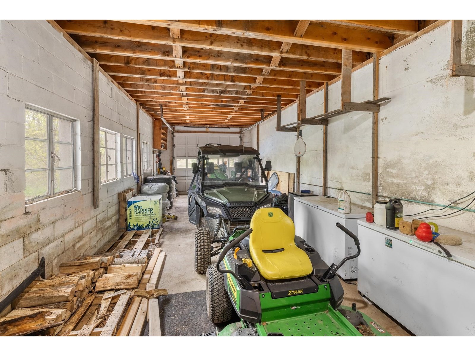 Lower level garage