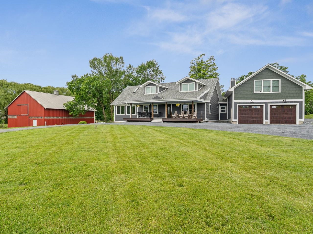Large front yard