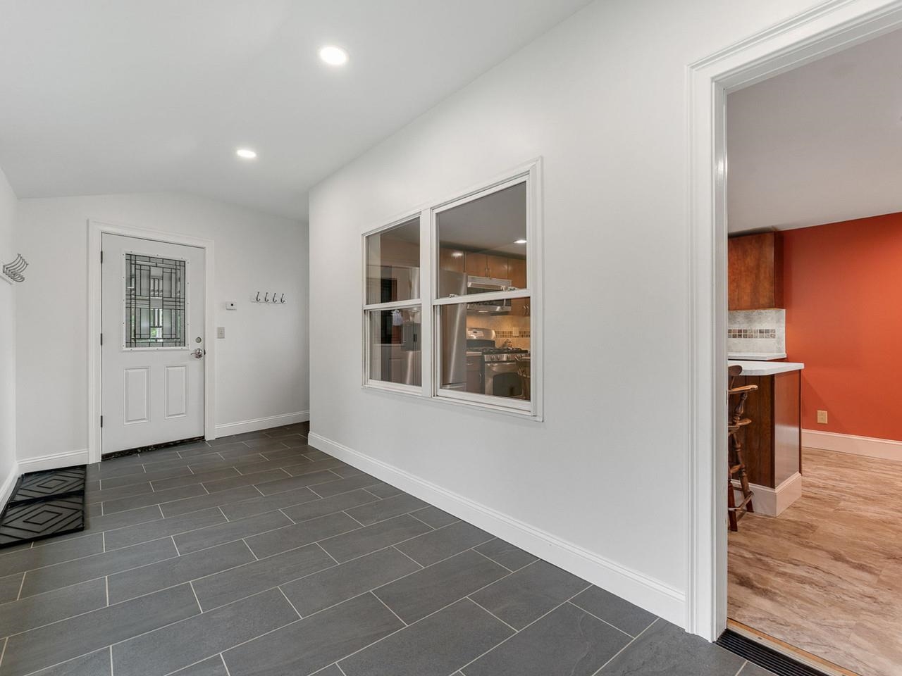 Mudroom off garage