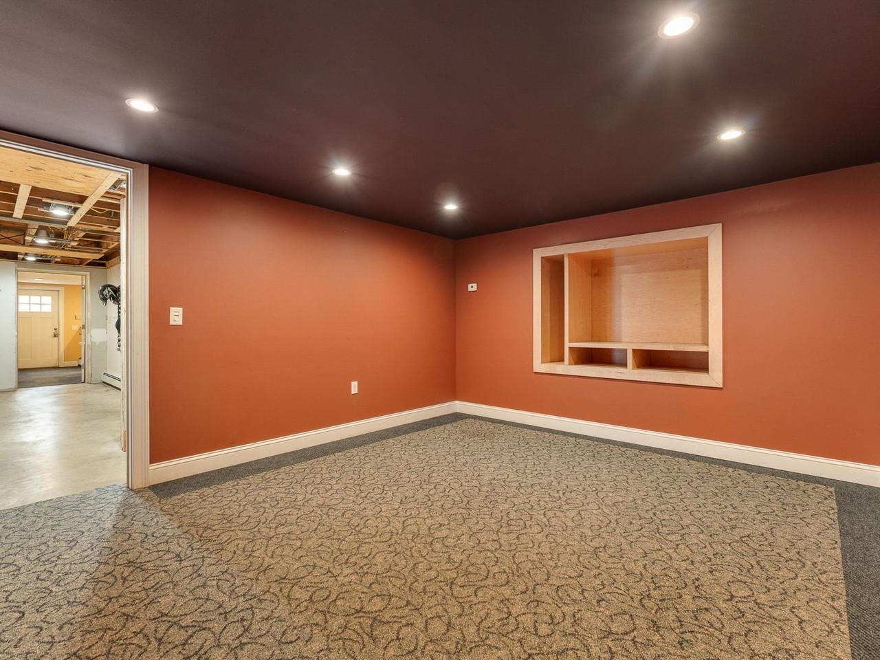 Basement media room