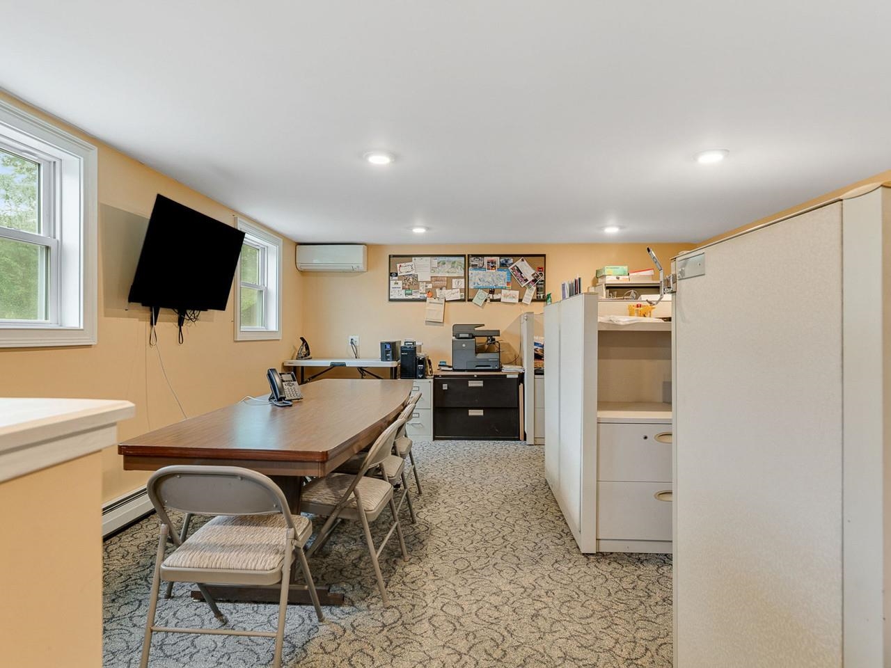 Basement walkout office