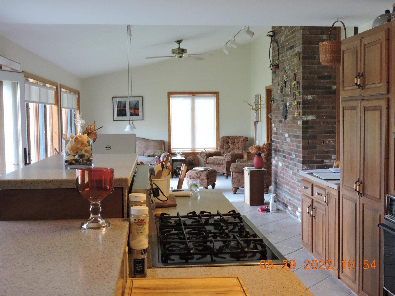 Kitchen toward living room