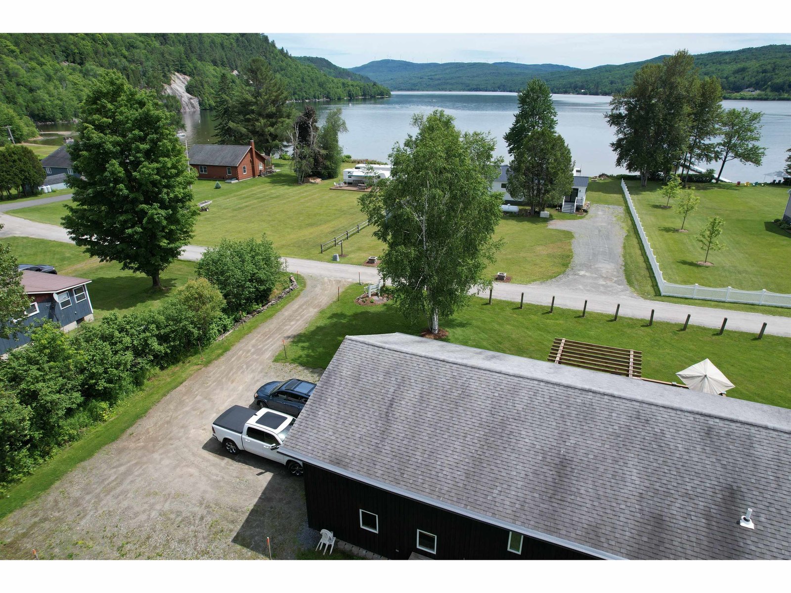 Looking toward lake