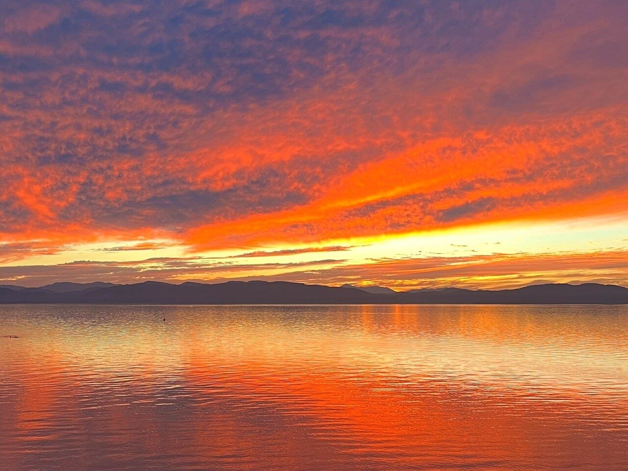 Sunsets over Lake Champlain