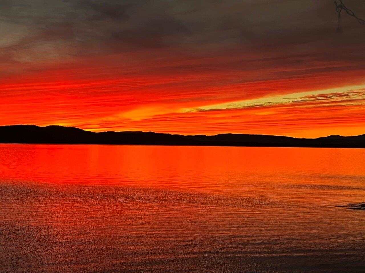Enjoy sunsets over the lake