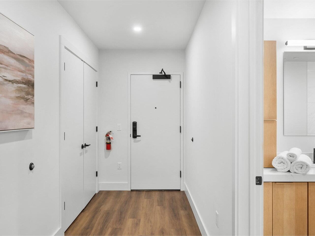 Entry with coat closet