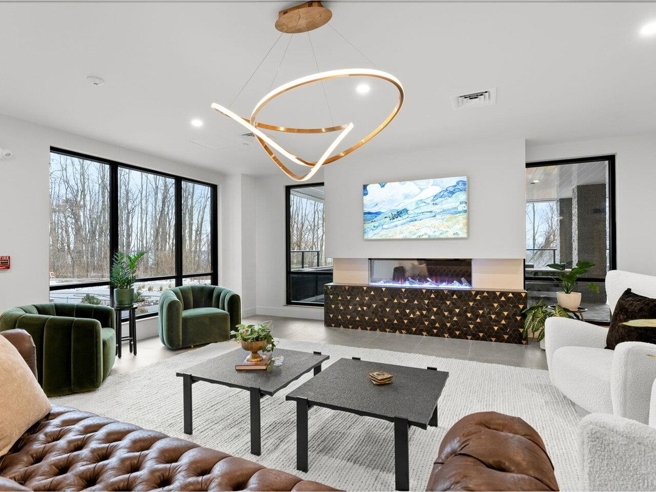 Relax near the fireplace!