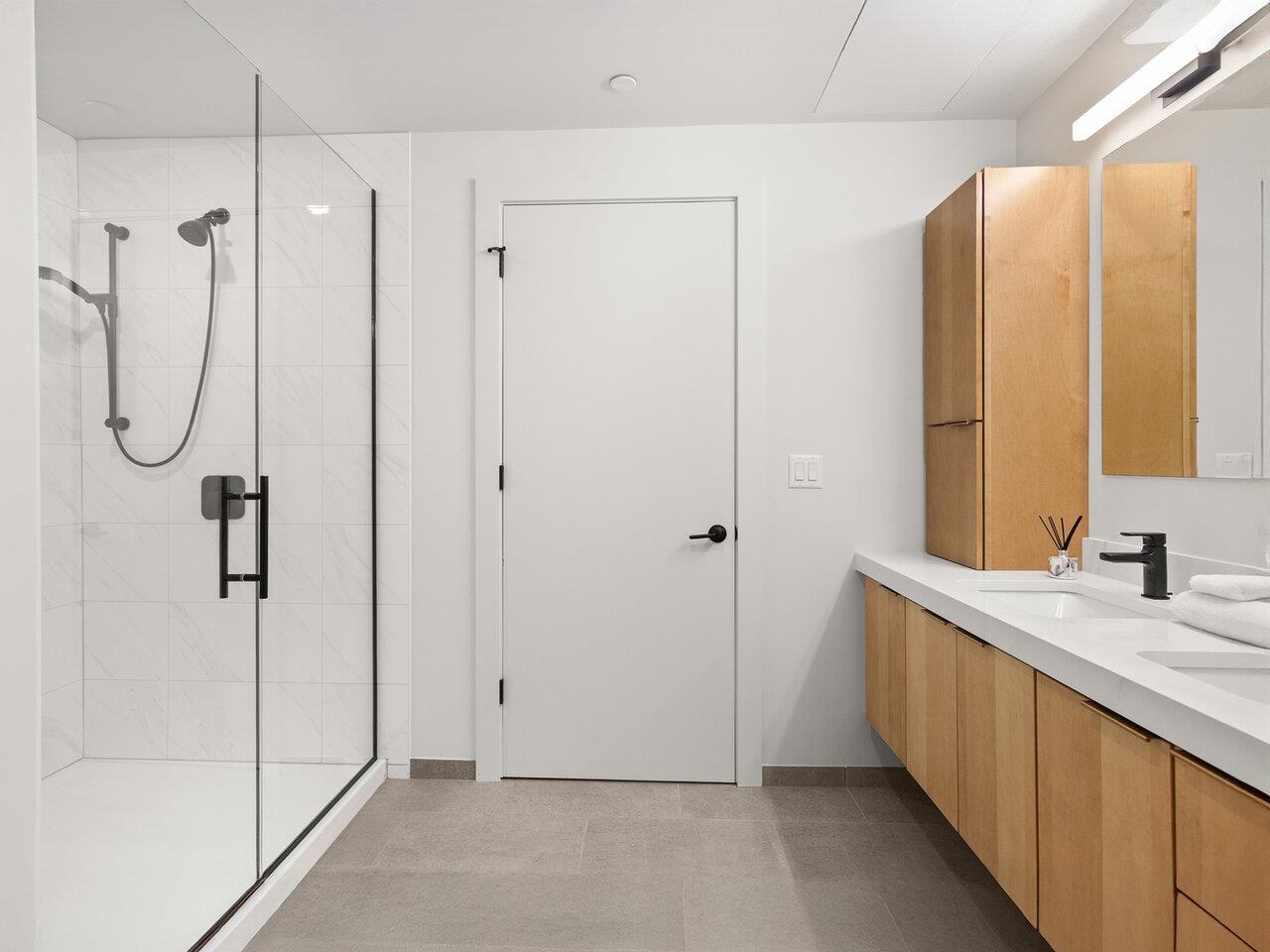 3/4 bathroom in the primary BR