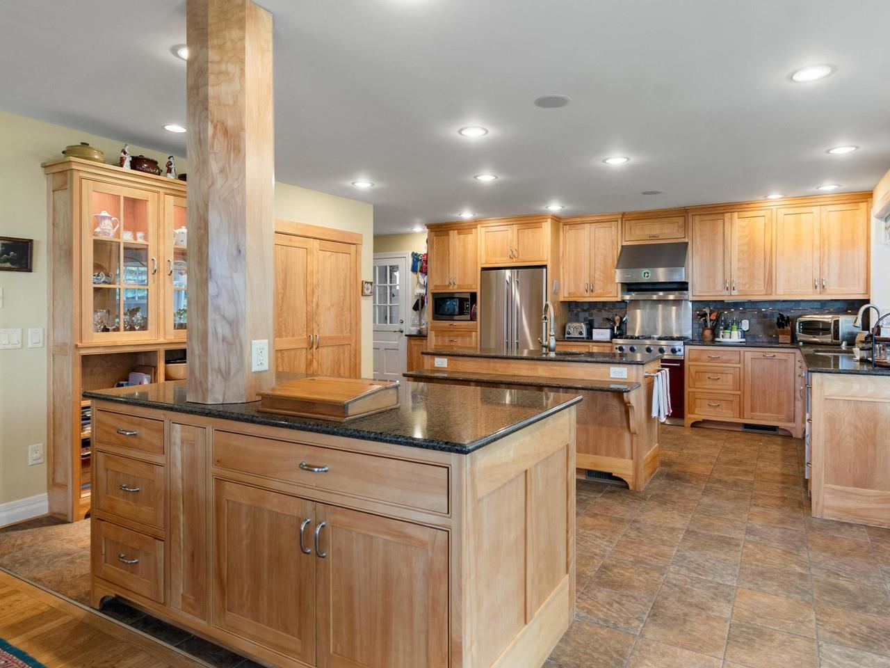 Expansive open kitchen