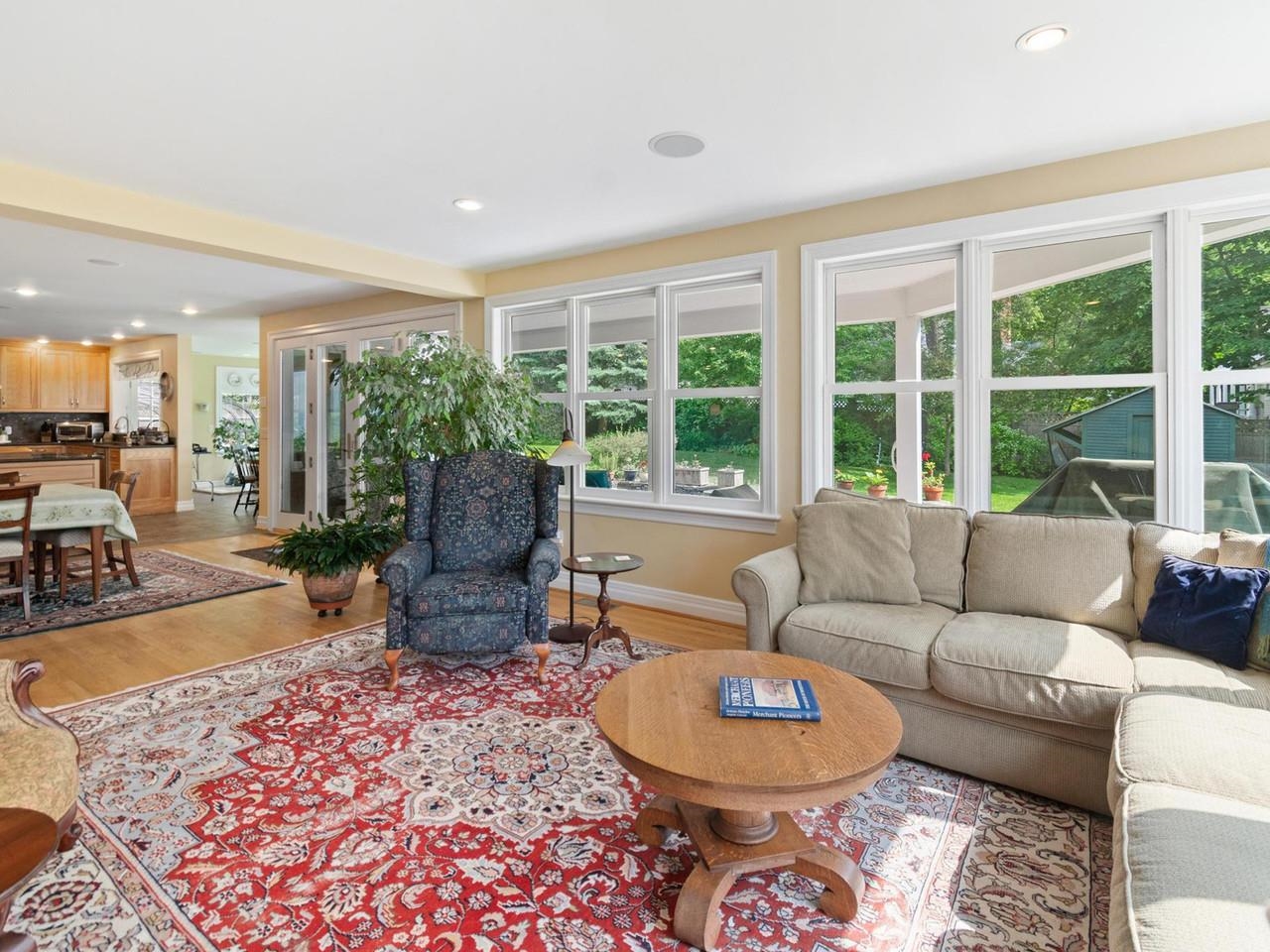 Warm, open interior
