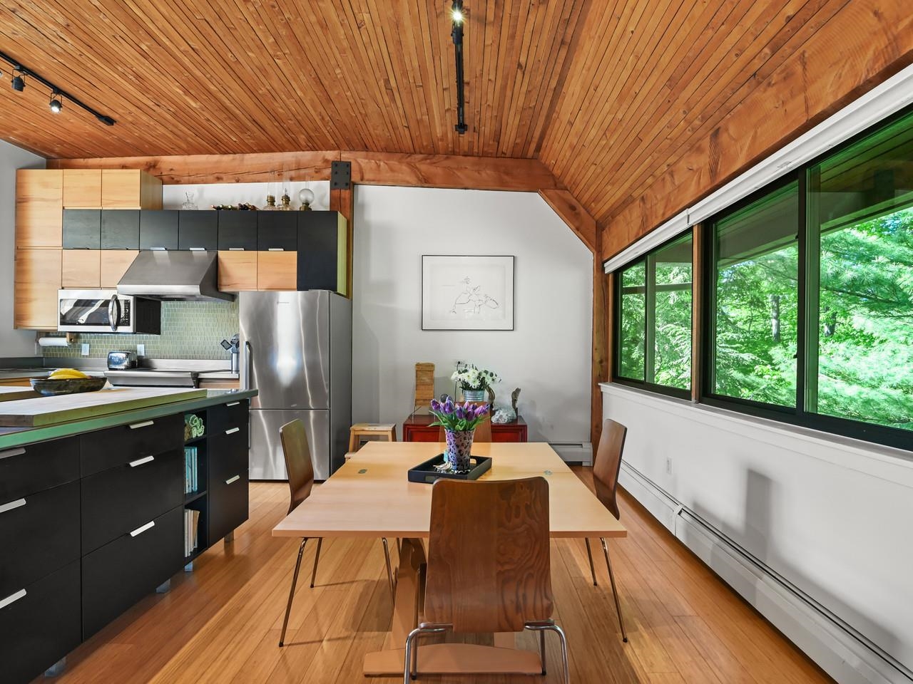 Generous windows and foliage