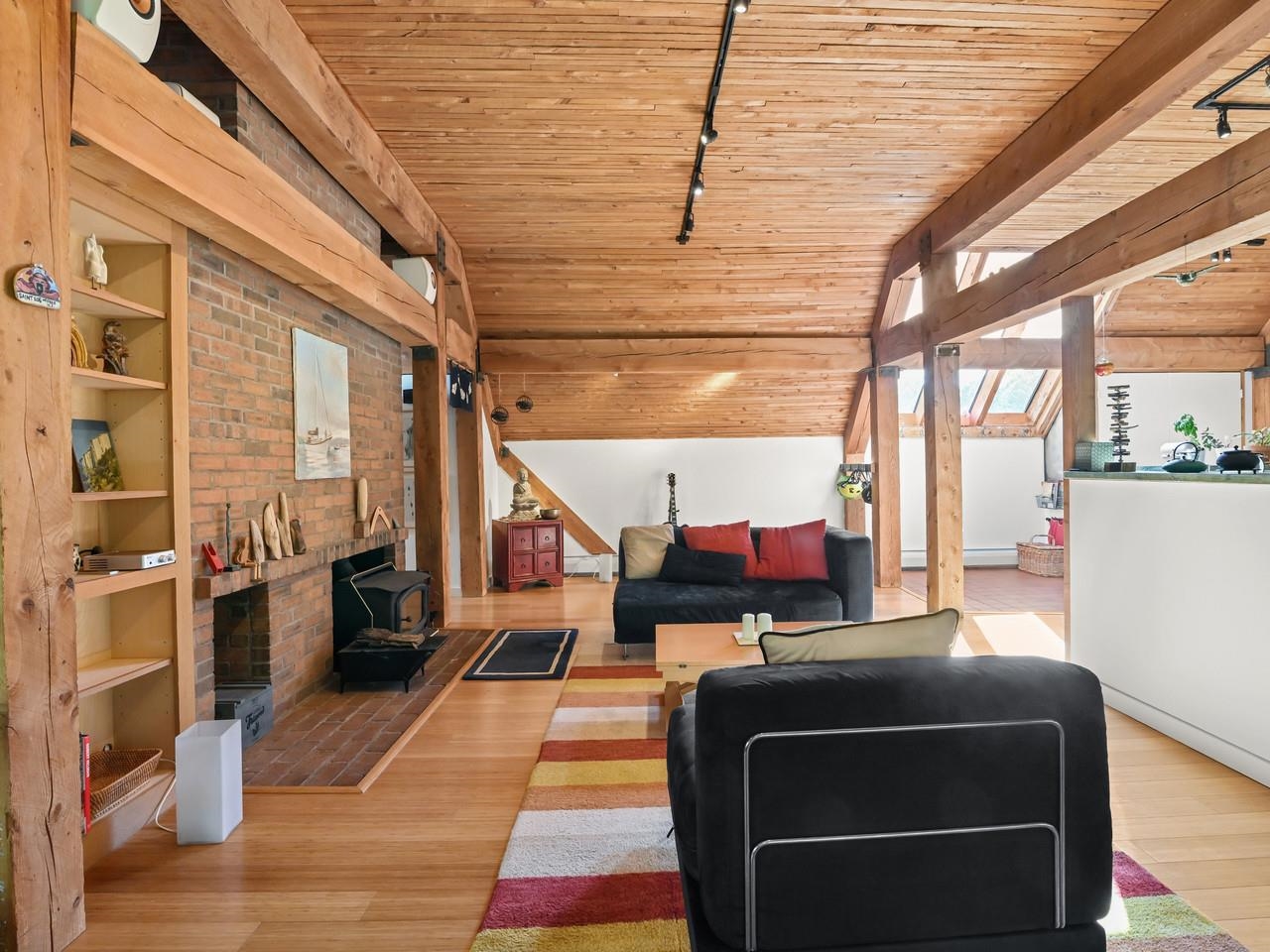 Great Room with wood stove