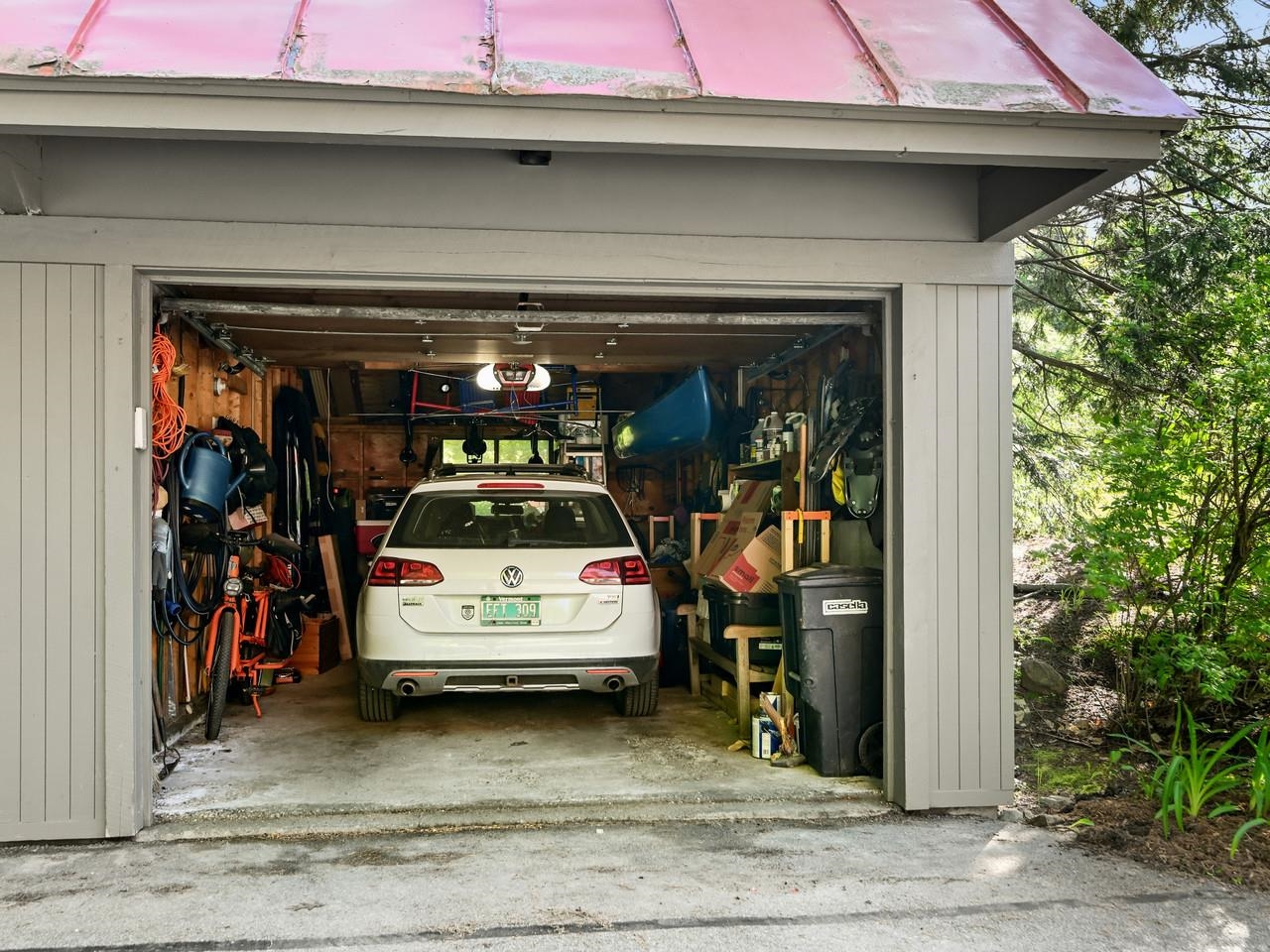 1-car garage overhead storage