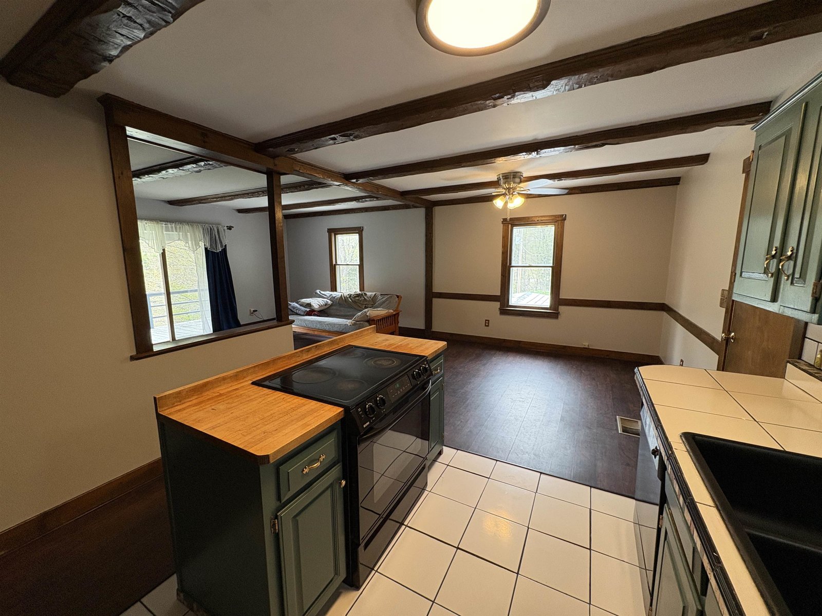 main floor kitchen/dining area