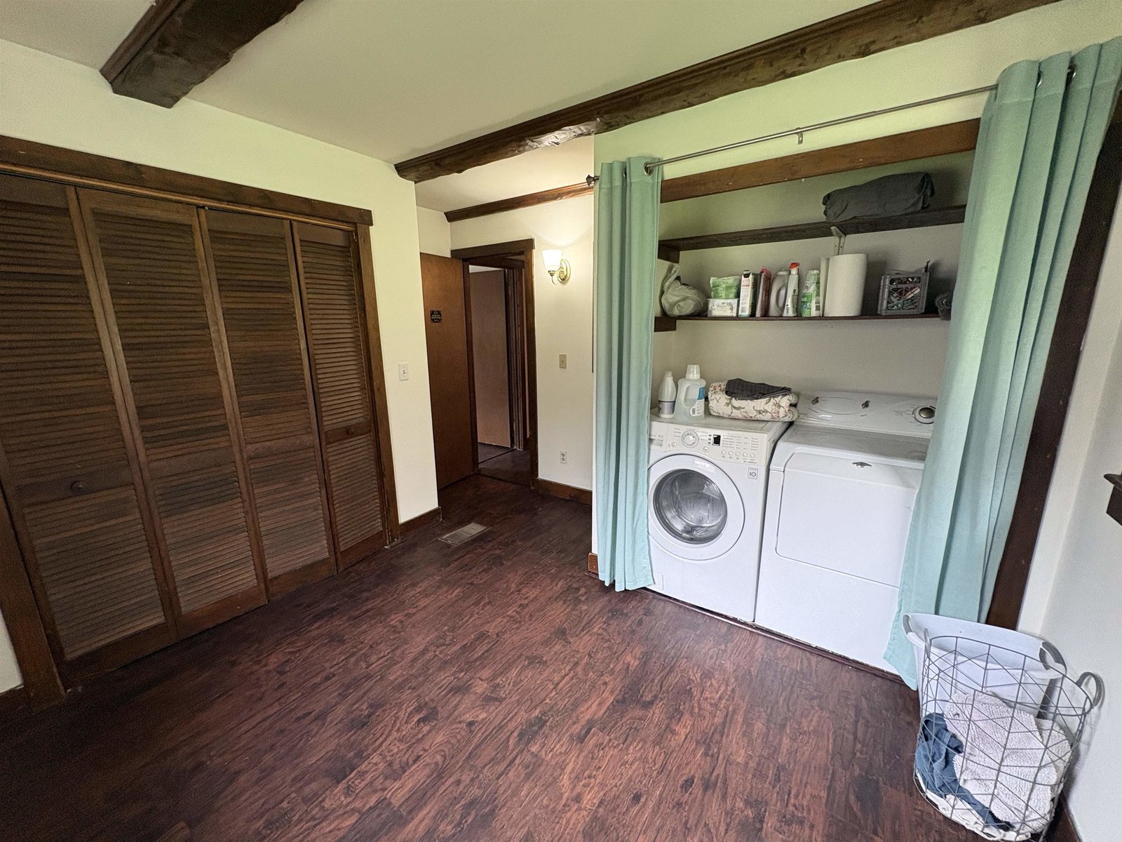 main floor laundry/office/den/workout room