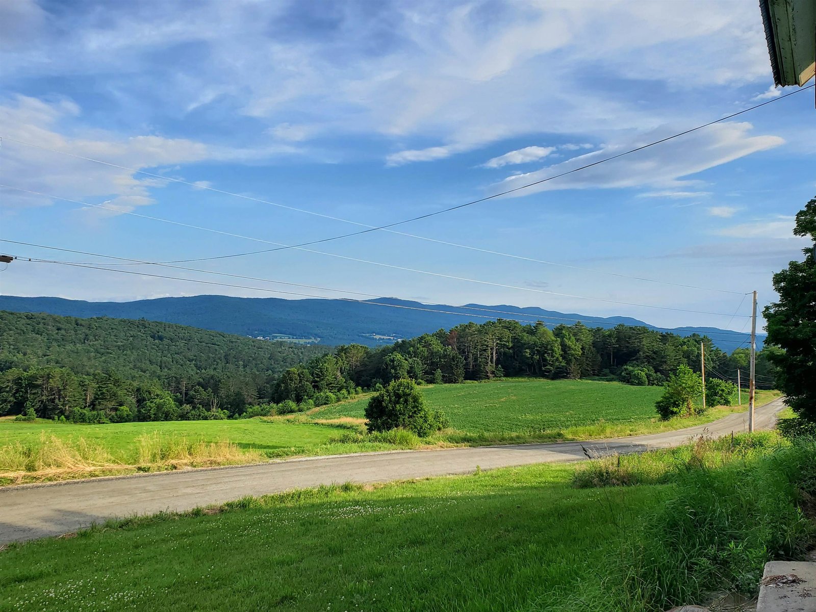 View from front Porch across neighbor's land