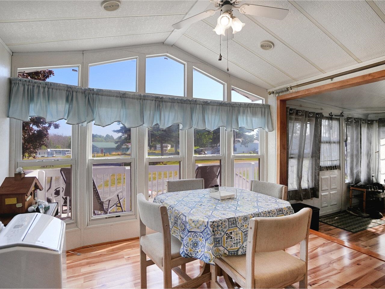 Sunny dining area