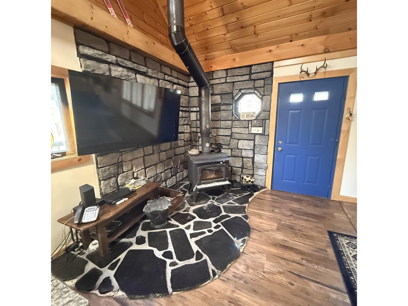 Wood Stove Hearth & Entry