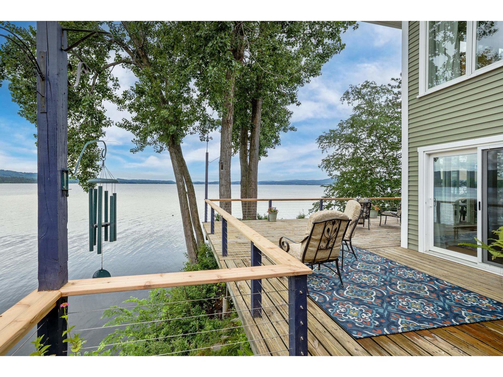the main house deck