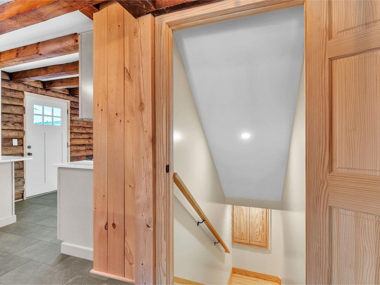 Stairs to finished basement