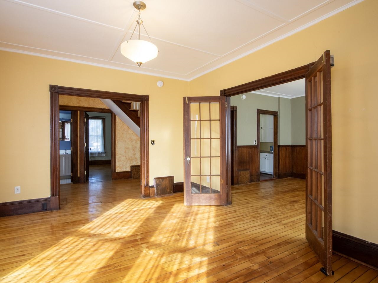 Two Sets of French Doors