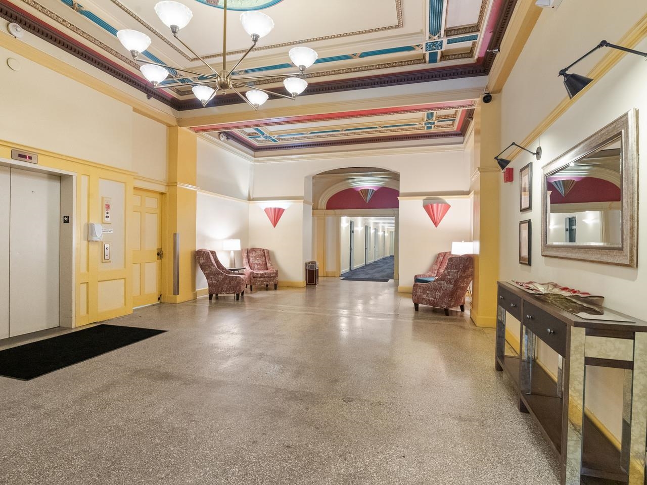 Historic building lobby