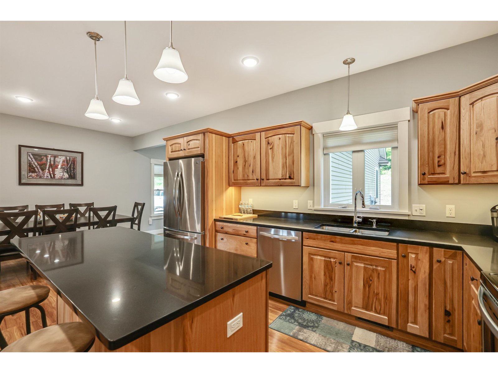 Kitchen with Hickory Cabinets