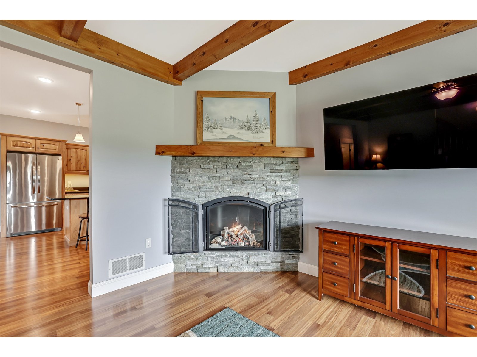 Realistic Propane Fireplace