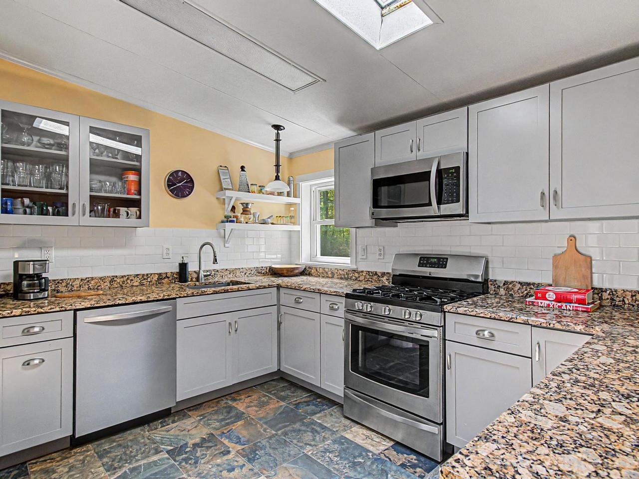 Elevated stainless appliances