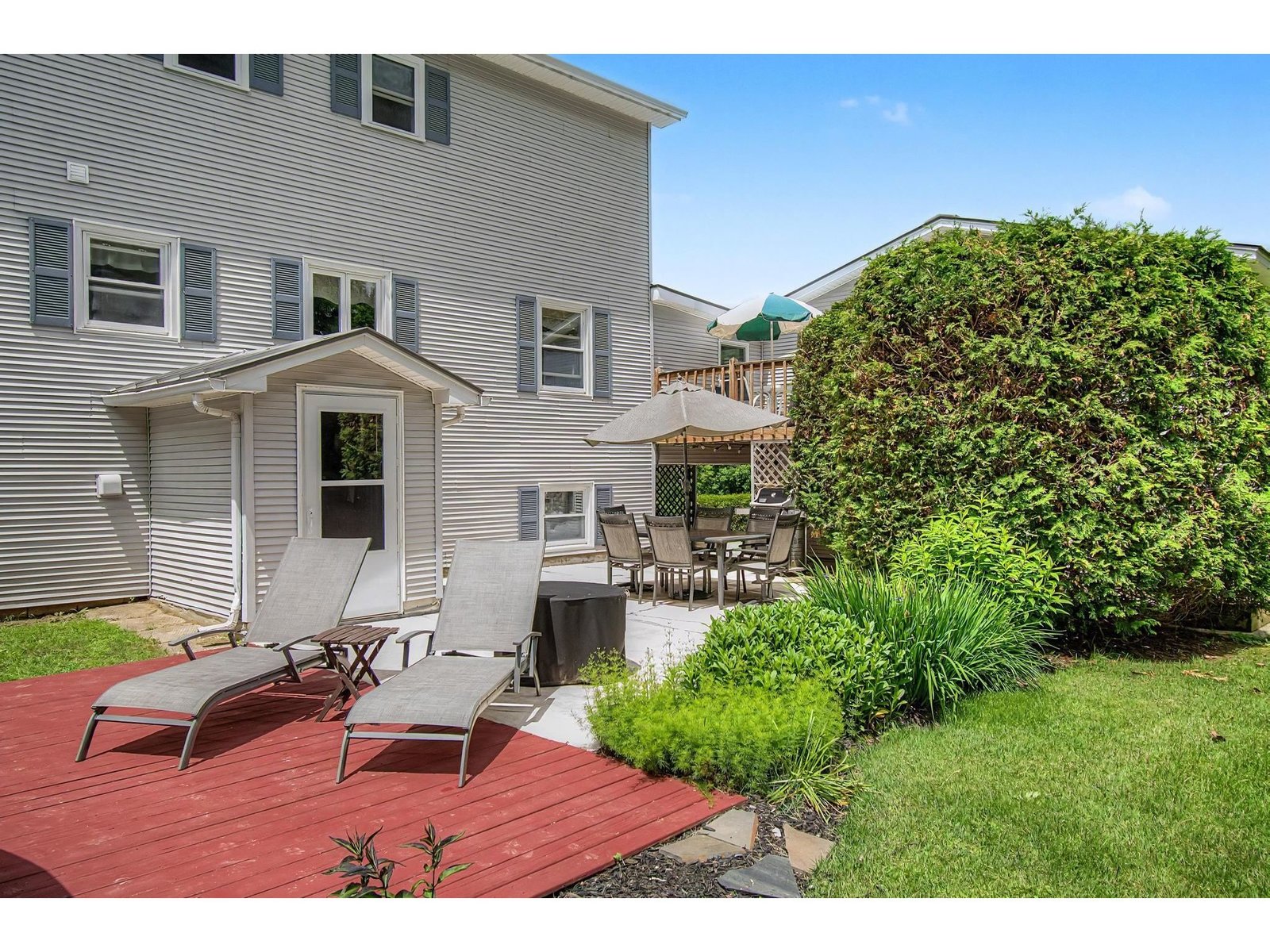 Patio/Deck at rear of house