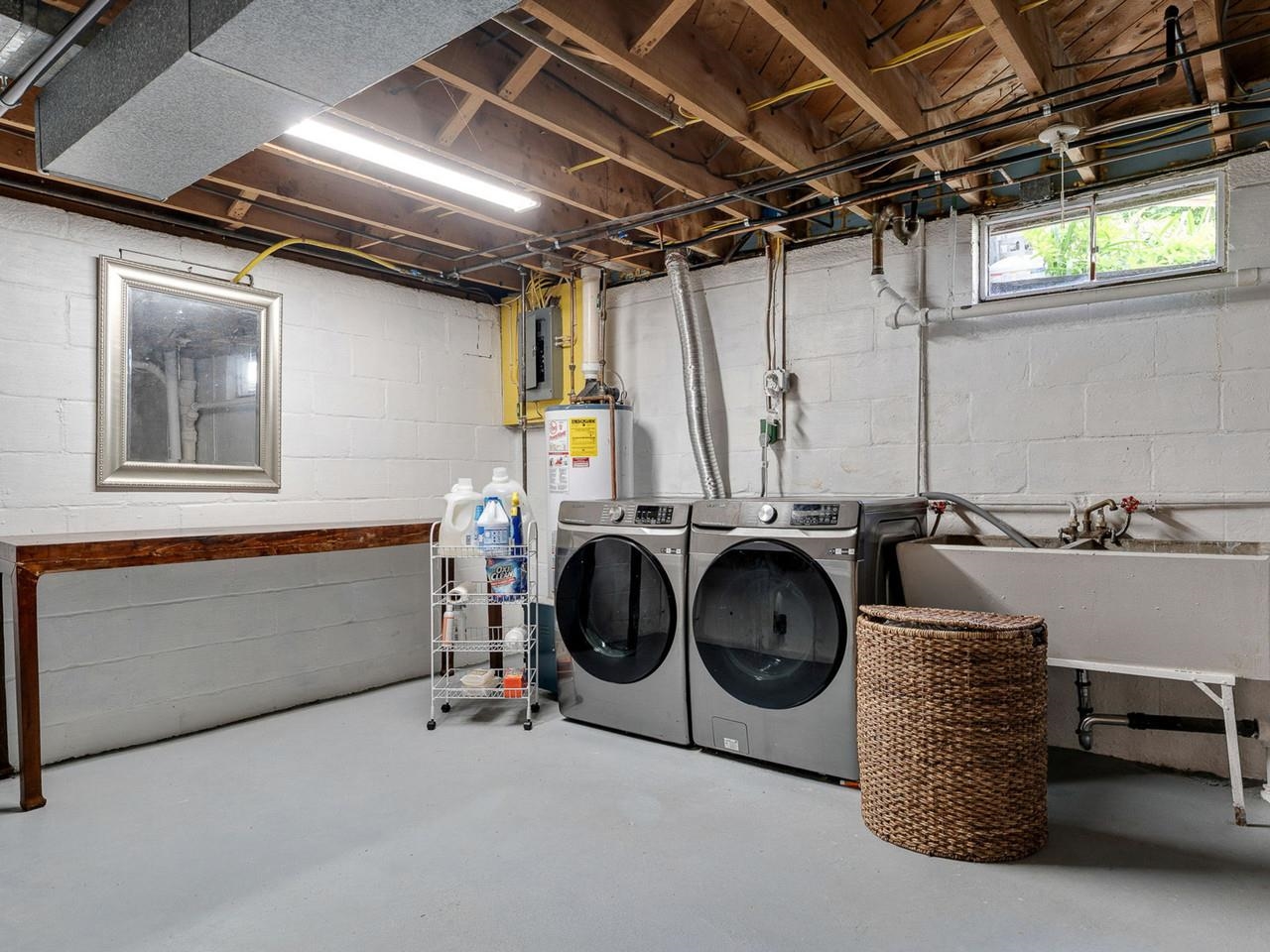Basement Level Laundry