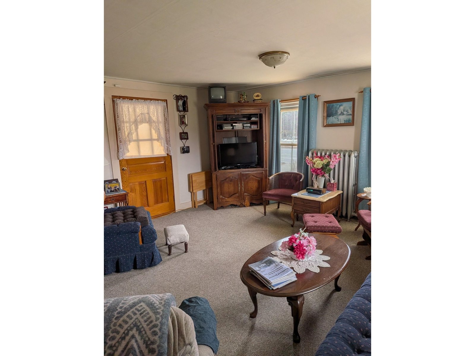 Living room off dining room