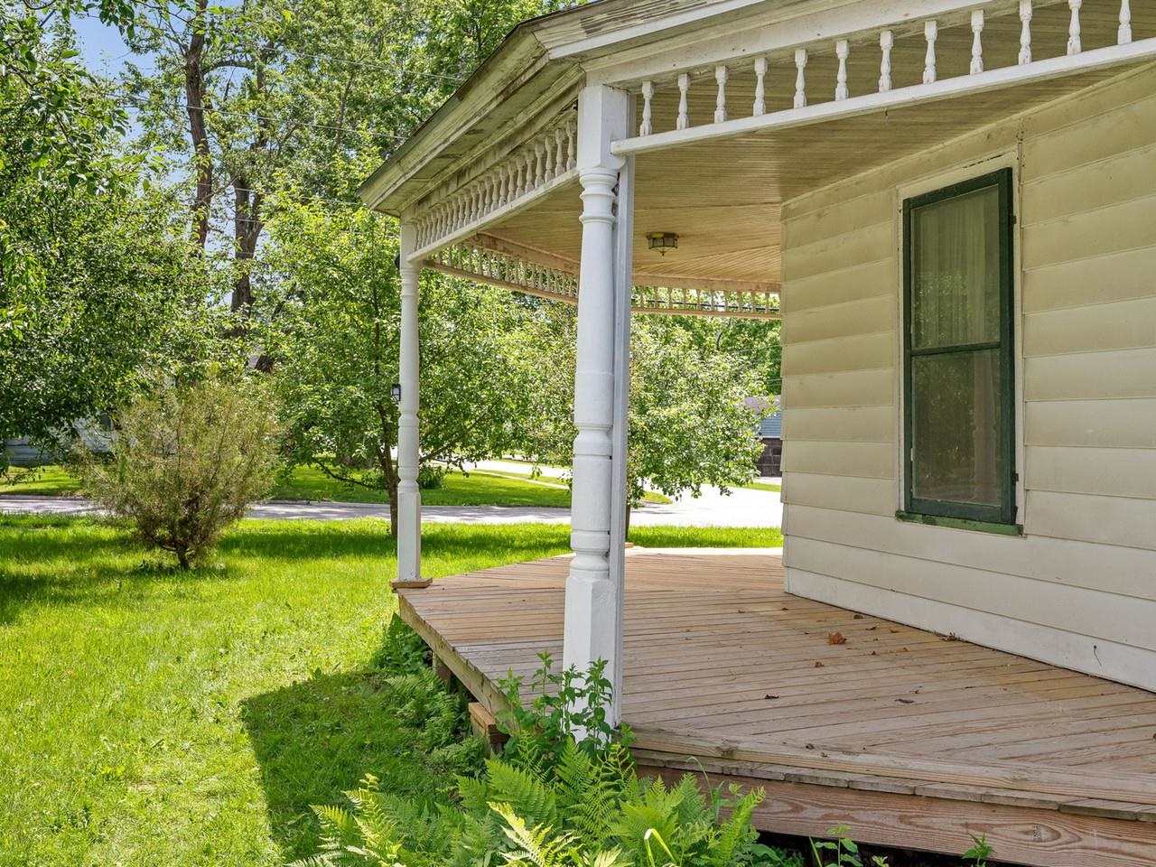 Wrap-around covered porch
