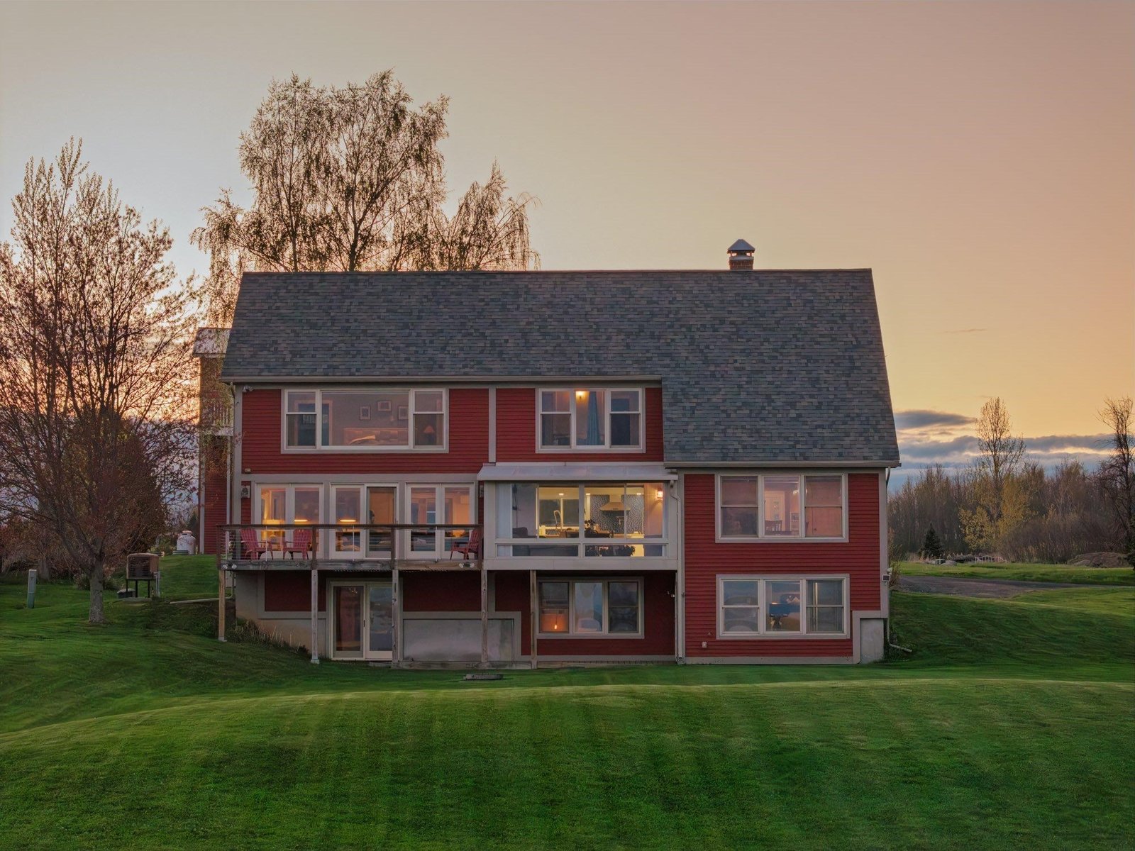 Walk out at-grade lower level for entertaining