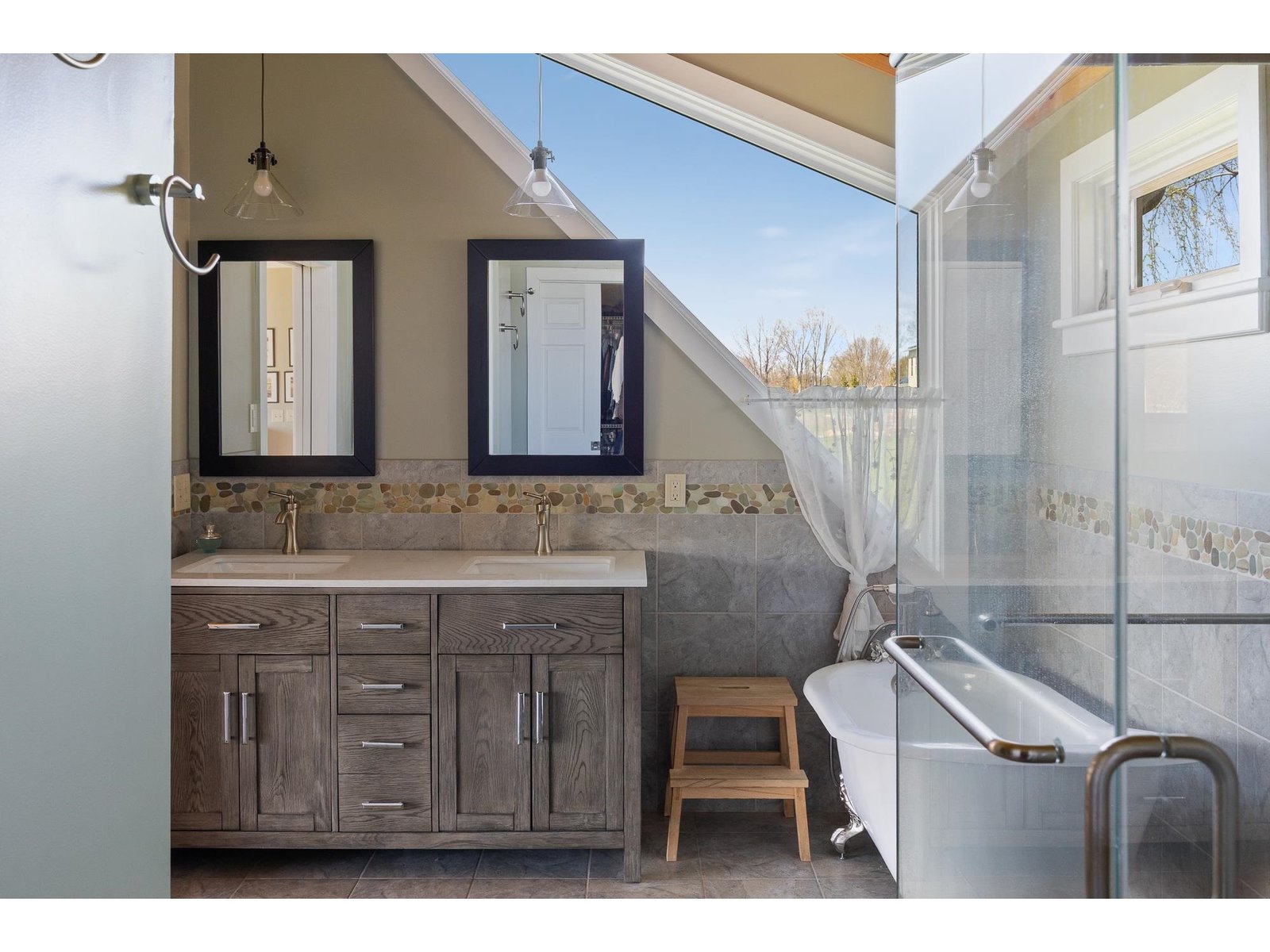 Spa like bath with new double vanity