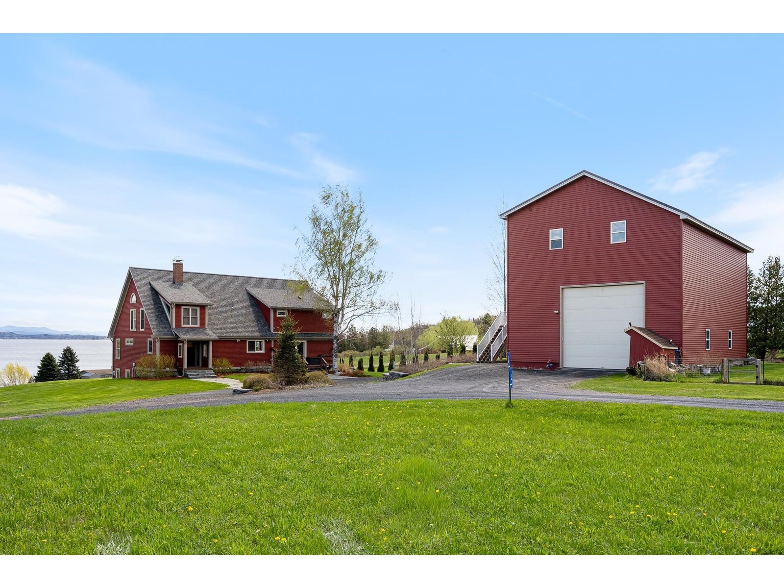 Incredible 4+ car garage/toy barn with 2nd floor finished area
