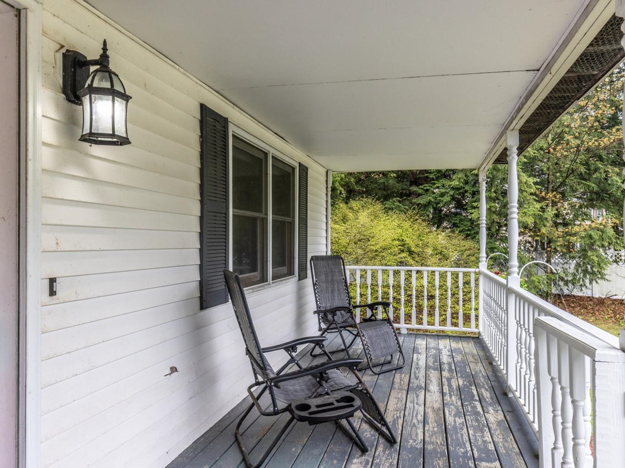 Relax on the covered porch