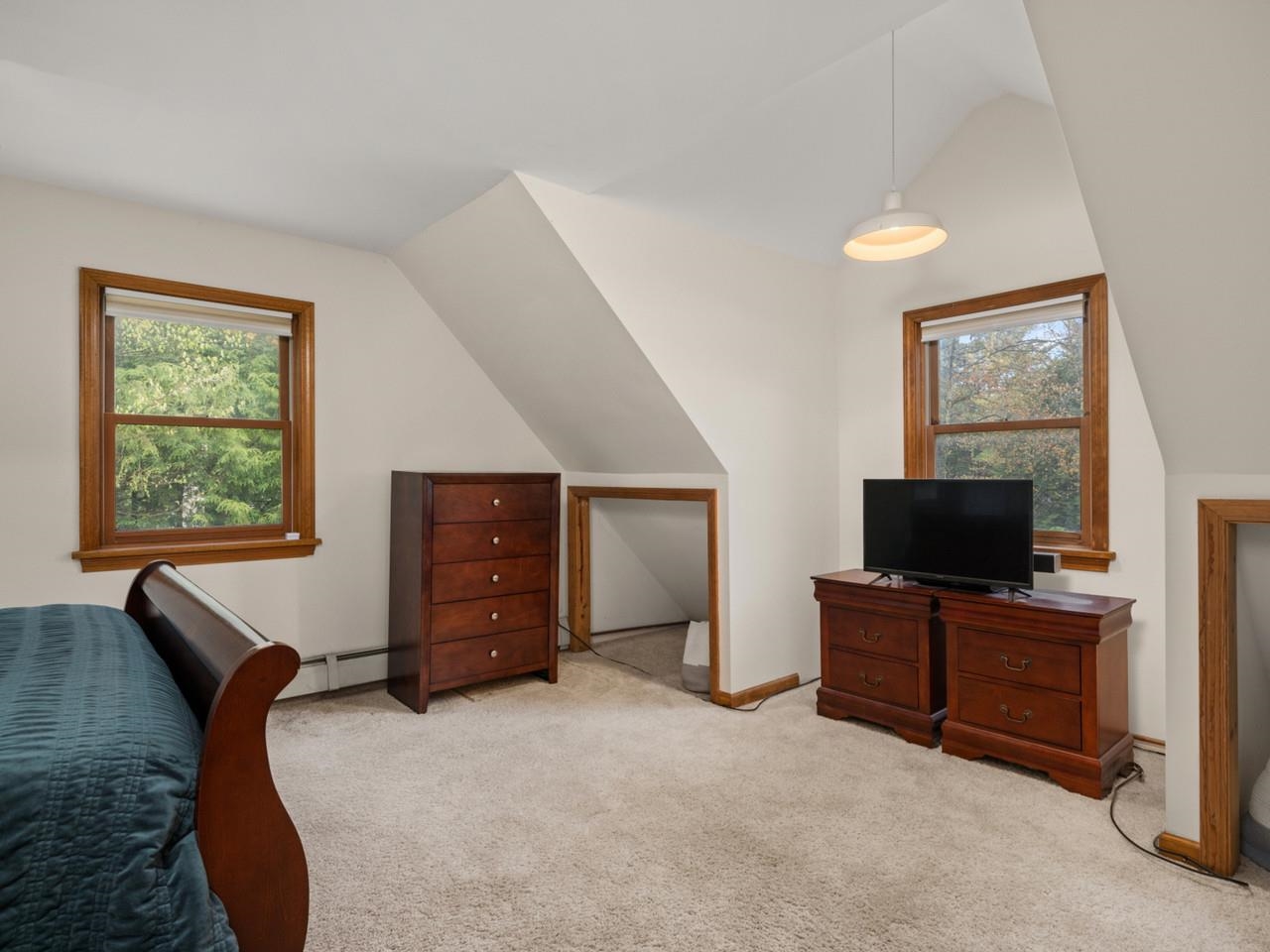 Spacious primary bedroom