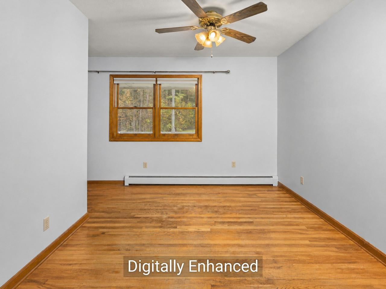 Dining with hardwood floor